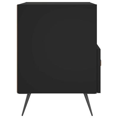 Nachtkastjes 2 st 40x35x47,5 cm bewerkt hout zwart
