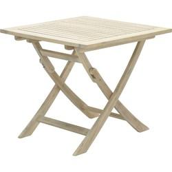 Kent vouwtafel 80x80xH72 acacia white wash Garden Impressions - Garden impressions
