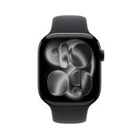 Apple Watch Series 11 GPS + Cellular - 46 mm - Jet Black aluminium kast - Zwarte sportband - S/M - thumbnail