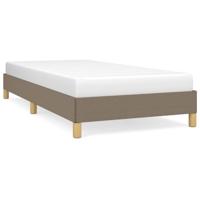 Bedframe zonder matras 100x200 cm stof taupe - thumbnail