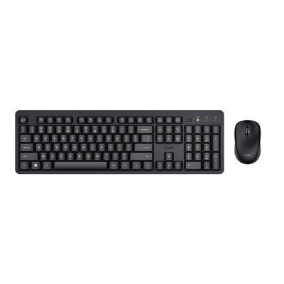 Trust ODY II WIRELESS KEYBOARD & MOUSE BE Toetsenbord Zwart Trust ODY II WIRELESS KEYBOARD & MOUSE BE Toetsenbord Zwart