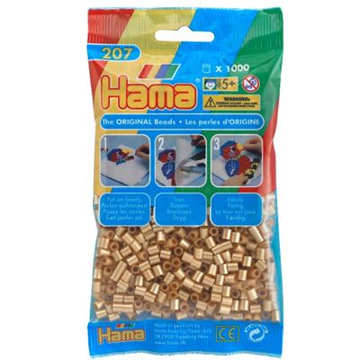 Hama strijkkralen 1000 stuks goud | 5 stuks