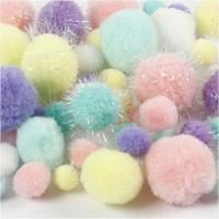 Creativ Company Pom-poms pastelkleuren, 62gr. - thumbnail