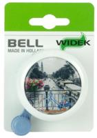 Busch & Muller Widek bel wit fiets op brug bij gracht op kaart - thumbnail