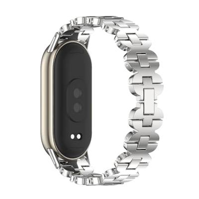 Stalen armband - Zilver - Xiaomi Smart Band 8 / 9 / 10 Stalen armband - Zilver - Xiaomi Smart Band 8 / 9 / 10