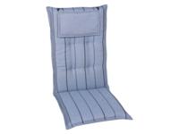 GO-DE Textil Tuinkussen (Stoelkussens voor stoelen met een lange rugleuning, Blauw) - thumbnail