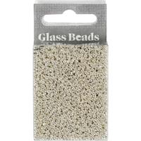 Creativ Company Rocailles, d 1,7 mm, afm 15/0, gatgrootte 0,5-0,8 mm, silver metal, 25 gr/ 1 doos - thumbnail