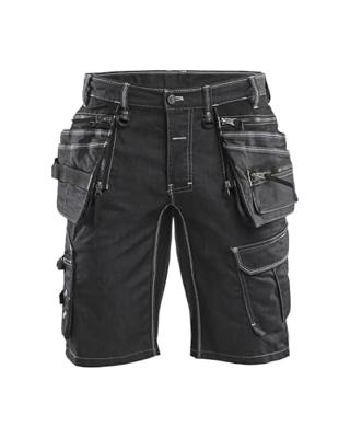 Blåkläder Short denim stretch X1900 19921141 | Zwart | Maat 44 - 7330509534168