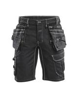 Blåkläder Short denim stretch X1900 19921141 | Zwart | Maat 44 - 7330509534168 - thumbnail