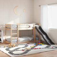 Stapelbed met glijbaan en ladder massief grenenhout 90x190 cm - thumbnail
