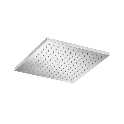 Hoofddouche Hotbath Mate 30x30 cm Vierkant Opbouw Geborsteld Nikkel