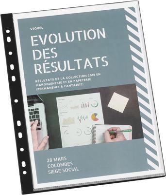 Viquel showalbum met 11-gaatsperforatie, ft A4, 20 tassen