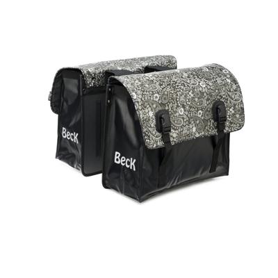 Dubbele Fietstas Classic Blackish Pattern Dubbele Fietstas Classic Blackish Pattern