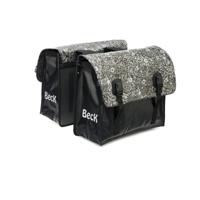 Dubbele Fietstas Classic Blackish Pattern - thumbnail