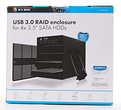 ICY BOX IB-RD3640SU3 4x3,5 behuizing JBOD of RAID - thumbnail