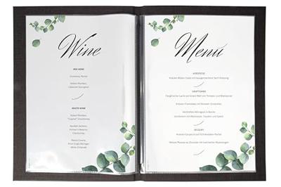 Sigel SM200 Menumap DIN A4 10 stuk(s) Incl. opbergdoos Zwart