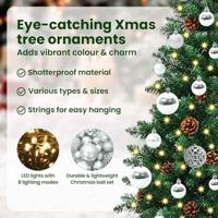 VidaXL Slanke kerstboom groen 150 cm pvc en massief dennenhout - thumbnail