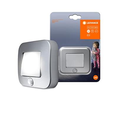 LEDVANCE NIGHTLUX® Hall L 4058075260672 LED-nachtlamp met bewegingsmelder Vierkant LED Neutraalwit Zilver