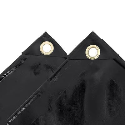 VidaXL Dekzeil 650 g/m² 3x3 m zwart VidaXL Dekzeil 650 g/m² 3x3 m zwart