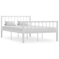 Bedframe metaal wit 120x200 cm - thumbnail