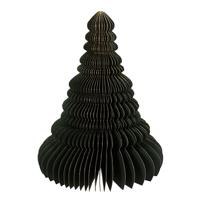 Papieren kerstboom glitter 40 cm donkergroen kerstversiering Buitengewoon de Boet - Buitengewoon de boet - thumbnail