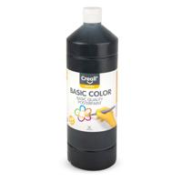 Plakkaatverf creall basic zwart 1000ml - thumbnail