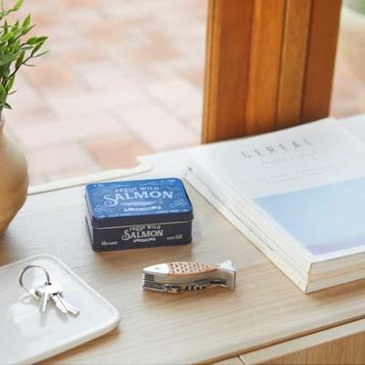Multitool Wild Salmon metal box wood metal Multitool Wild Salmon metal box wood metal