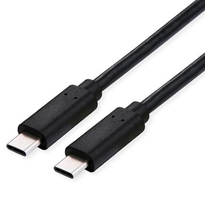 VALUE USB4 Gen3x2 Kabel, C-C, M/M, 40Gbit/s, 100W , zwart, 0,5 m VALUE USB4 Gen3x2 Kabel, C-C, M/M, 40Gbit/s, 100W , zwart, 0,5 m