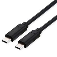 VALUE USB4 Gen3x2 Kabel, C-C, M/M, 40Gbit/s, 100W , zwart, 0,5 m - thumbnail