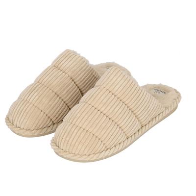 Apollo Pantoffels Dames Corduroy Zand-41/42