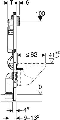 Geberit Inbouwreservoir Duofix Sigma UP320 112 cm Hoog - Duofix Up320 - thumbnail
