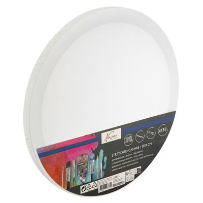 Canvas Nassau fine art rond 30cm 100% katoen | 6 stuks