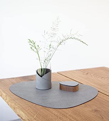 LIND DNA - Dinner Mat Curve - Placemat 37x44cm Hippo Anthracite-G LIND DNA - Dinner Mat Curve - Placemat 37x44cm Hippo Anthracite-G