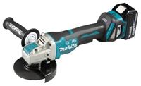 Makita DGA519RTJ Haakse accuslijper 125 mm Incl. 2 accus, Incl. lader 18 V 5 Ah - thumbnail