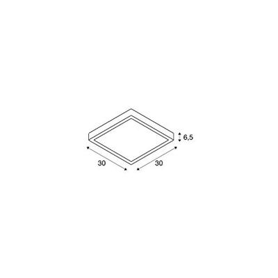 SLV Led plafonnièreAinos Square met bewegingssensor - 1003451