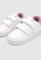 Lage baskets voor babymeisjes Eclyper GEOX wit - thumbnail