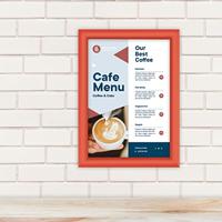 Kliklijst europel a4 25mm rood - thumbnail