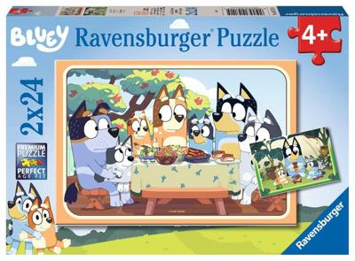 Ravensburger - bluey legpuzzel 2x24 stuks Ravensburger - bluey legpuzzel 2x24 stuks