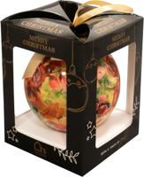 Giftbox kerstbal d10cm rose rouge TS - Ts - thumbnail