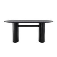 Rebellenclub Bygstad Eetkamertafel - 180 x 90 cm - Zwart - thumbnail