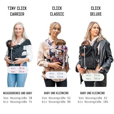 ByKay Click Carrier Deluxe draagzak Dark Jeans