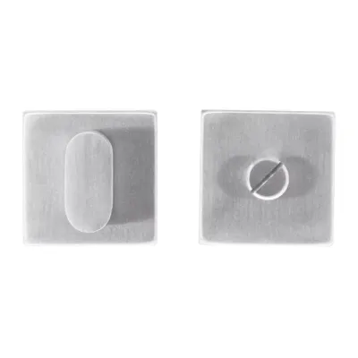 Hdd Pro WC Garnituur Square Shape Inox Plus Zonder Rood/wit