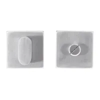 Hdd Pro WC Garnituur Square Shape Inox Plus Zonder Rood/wit - thumbnail