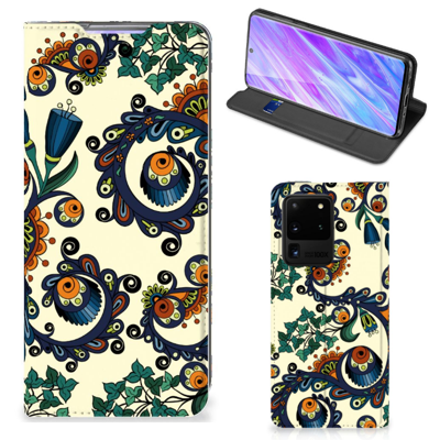 Telefoon Hoesje Samsung Galaxy S20 Ultra Barok Flower Telefoon Hoesje Samsung Galaxy S20 Ultra Barok Flower