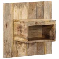 Nachtkastje 50x27x50 cm massief ruw mangohout - thumbnail