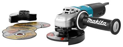 Makita 9565HRX1 | Haakse slijper | 230V | SJS 125 mm + 5 doorslijpschijven | gesloten beschermkap - 9565HRX1 Makita 9565HRX1 | Haakse slijper | 230V | SJS 125 mm + 5 doorslijpschijven | gesloten beschermkap - 9565HRX1