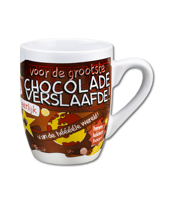 Paperdreams Cartoonmok chocolade verslaafde