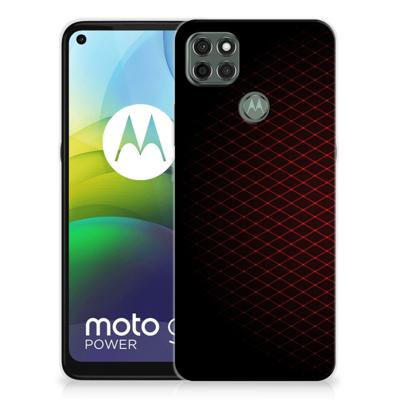 Motorola Moto G9 Power | TPU bumper | Geruit Rood Motorola Moto G9 Power | TPU bumper | Geruit Rood