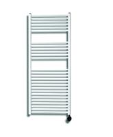 Elektrische Design Radiator Sanicare Plug & Play 111,8x45 cm Wit 596 Watt Met Zwarte Thermostaat Links Sanicare - thumbnail