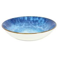 Diep bord Ø20cm reactive glaze blue 6st - thumbnail